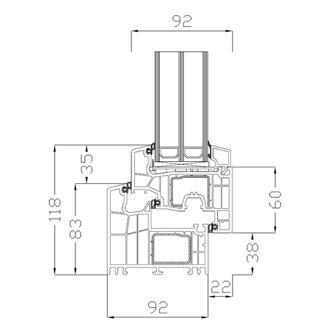 Finestra PVC Salamander BlueEvo 92