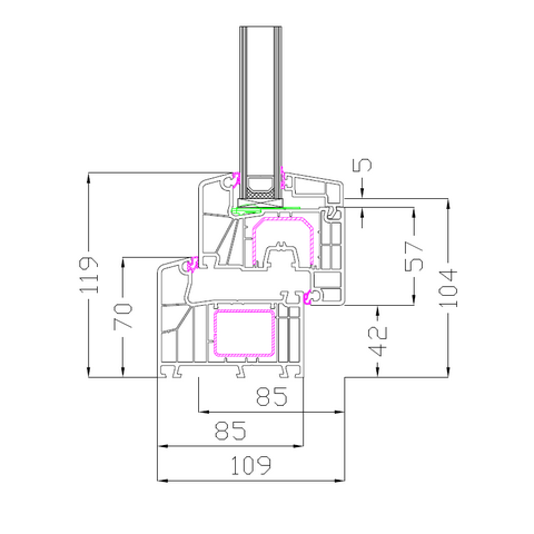 Finestra PVC Aluplast Ideal 7000